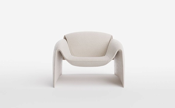 Кресло КЛАБ, Букле Вайт - фото № 2