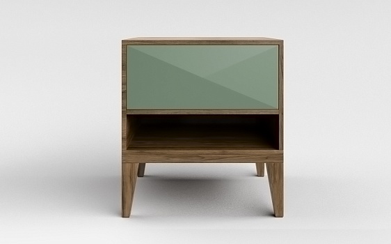 Тумба КОСМО С ящиком, RAL 7033 - фото № 1