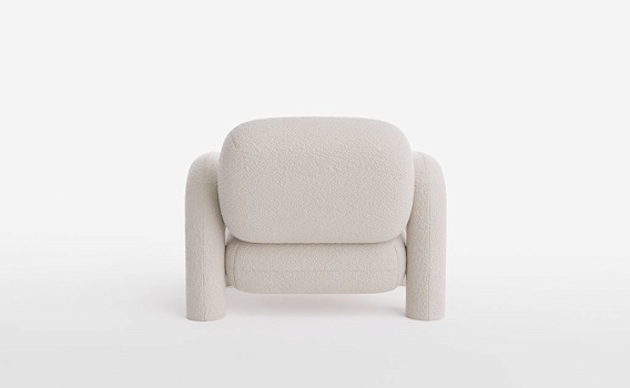 Кресло БУБО, Букле Вайт - фото № 3