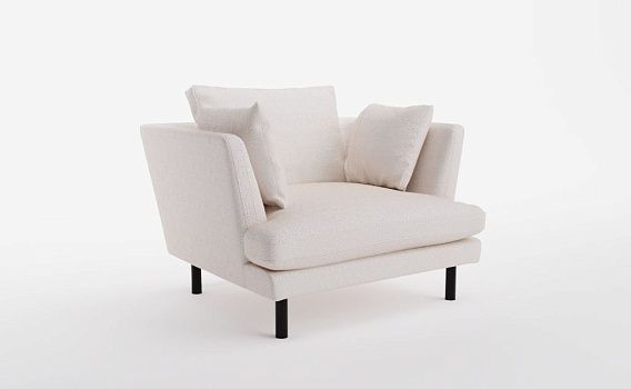 Кресло ДЖУН, Букле Вайт - фото № 1