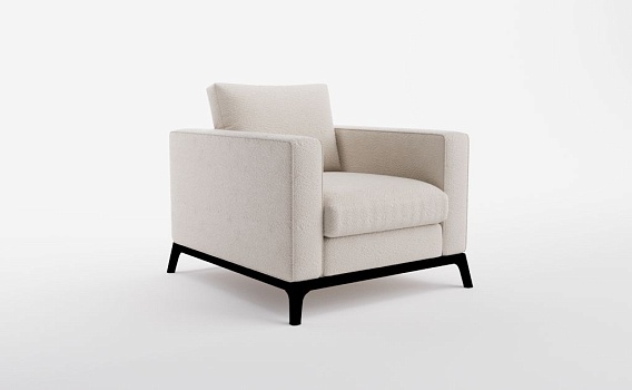 Кресло ЛЕННОКС ПРЕМИУМ, Букле Вайт - фото № 1