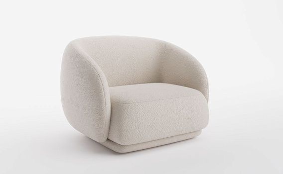 Кресло ДЖУЛИЕТ, Букле Вайт - фото № 1