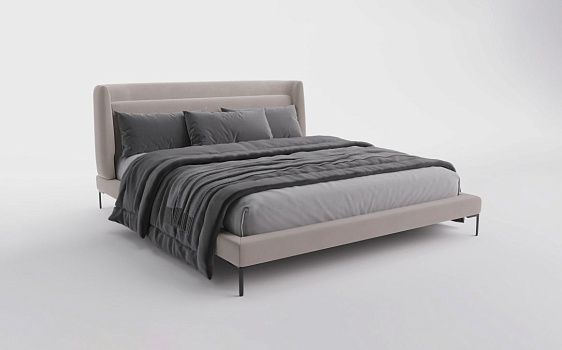 Кровать BLANCHE, 140 х 200 см, Velutto 07 - фото № 1