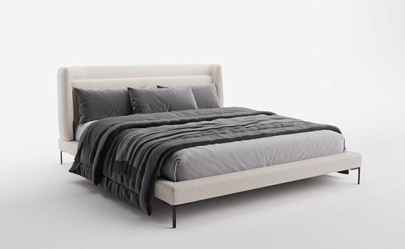 Кровать BLANCHE, 180 х 200 см, Buckle White - фото № 1