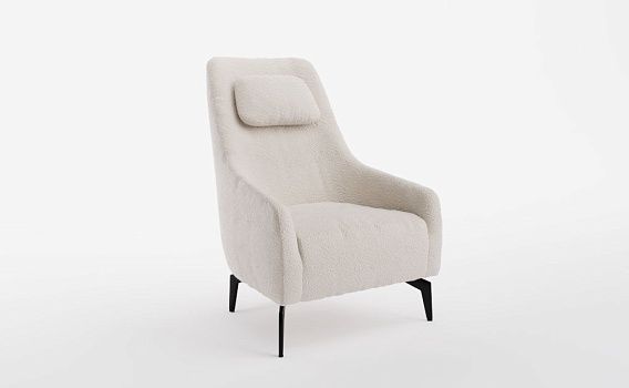 Кресло ДИАВАЛЬ, Букле Вайт - фото № 1