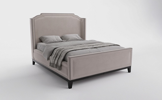 Кровать BOSTON, 160 х 200 см, Velutto 07 - фото № 1