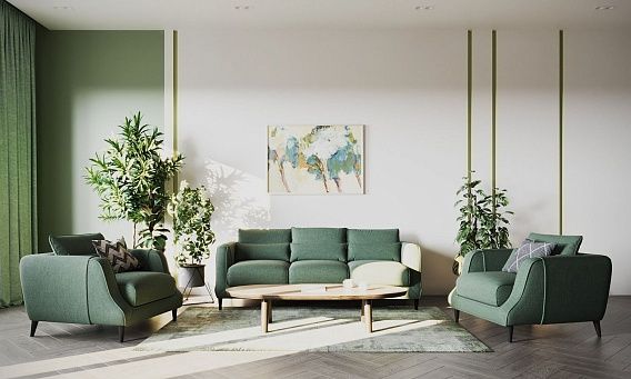 Диван DANTE PLAIN, 190 см, Velutto 07 - фото № 2