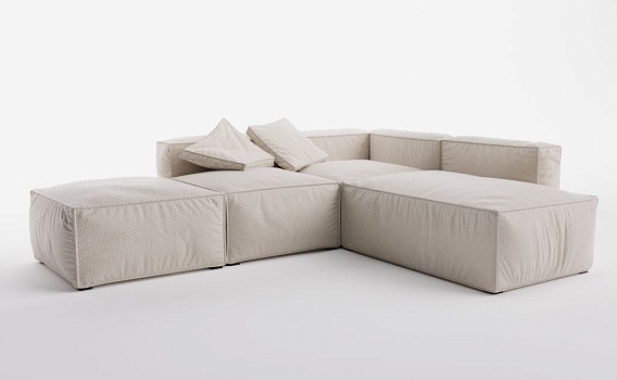 Диван PRICE CORNE, Buckle White - фото № 2