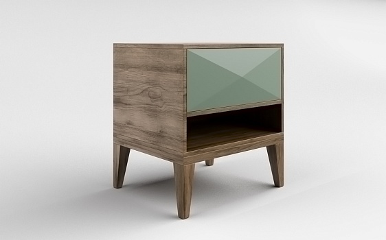 Тумба КОСМО С ящиком, RAL 7033 - фото № 2