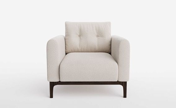 Кресло СКАНДИНАВИЯ ПРЕМИУМ, Букле Вайт - фото № 2