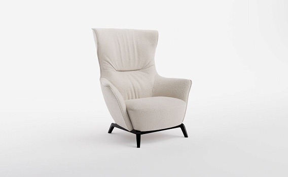 Кресло МАМИ ПРЕМИУМ, Букле Вайт - фото № 1