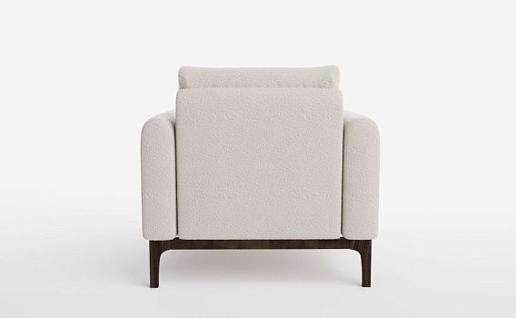 Кресло СКАНДИНАВИЯ ПРЕМИУМ, Букле Вайт - фото № 3