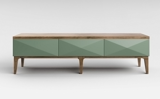 Тумба КОСМО ТРИПЛ, RAL 7033 - фото № 1