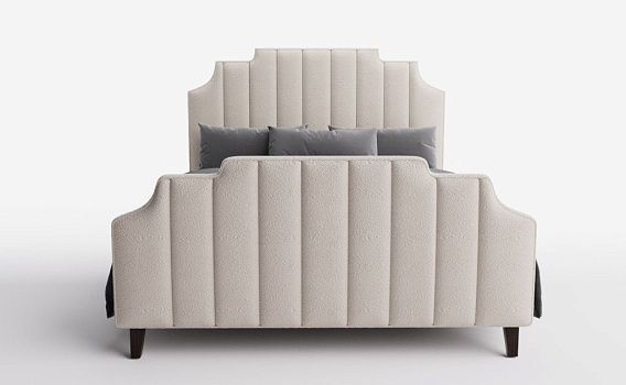 Кровать LOLA, 174 см, Buckle White - фото № 2