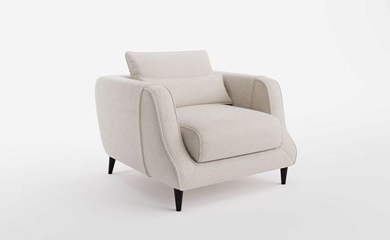 Кресло ДАНТЕ, Букле Вайт - фото № 1