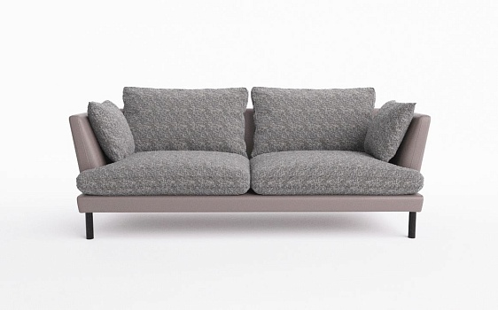 Диван DJUN, 230 см, Teddy 26 + Madras Grigoreo - фото № 1