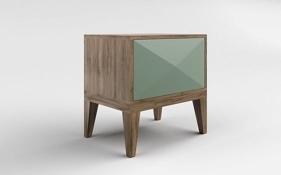 Тумба КОСМО М МДФ, RAL 7033 - фото № 2